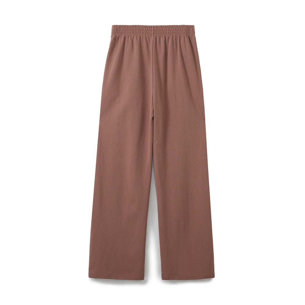 Damen nan weite Komfort-Loungehose mit elastischem Komfortbund, mittigem Schlitz und fließender Palazzo-Silhouette Echo Archiv