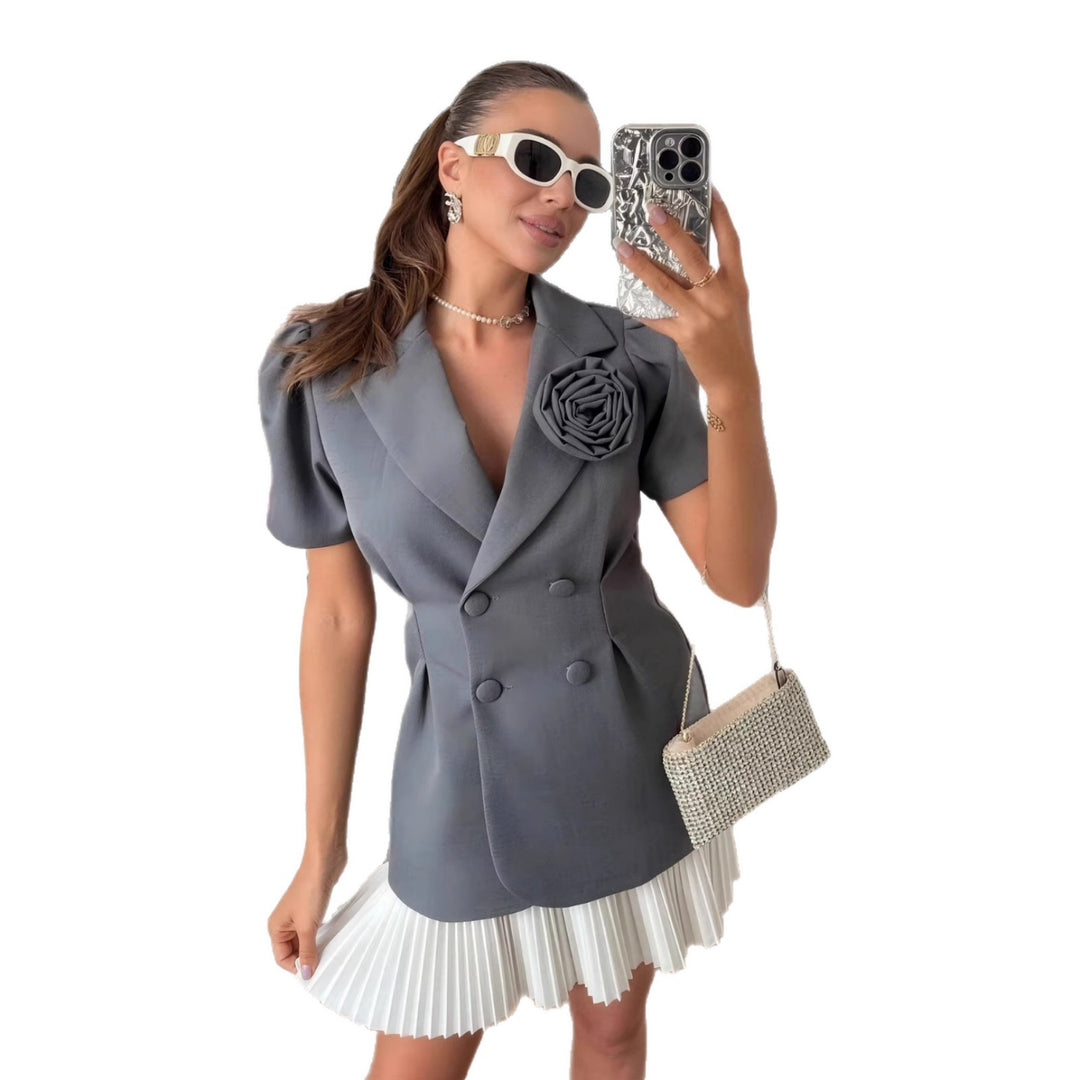 Damen Elegante Blazerjacke mit floraler Applikation Echo Archiv