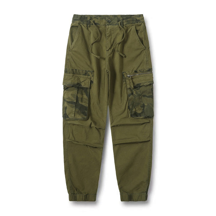Herren Cargo-Hose mit elastischem Bund und praktischen Reißverschluss-Taschen Echoarchiv