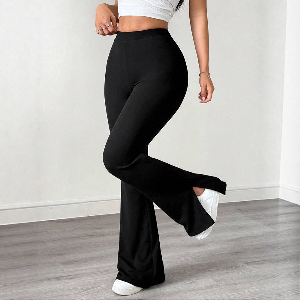 Damen elegante Flared-Hose aus flexibler Mikrofaser Echo Archiv