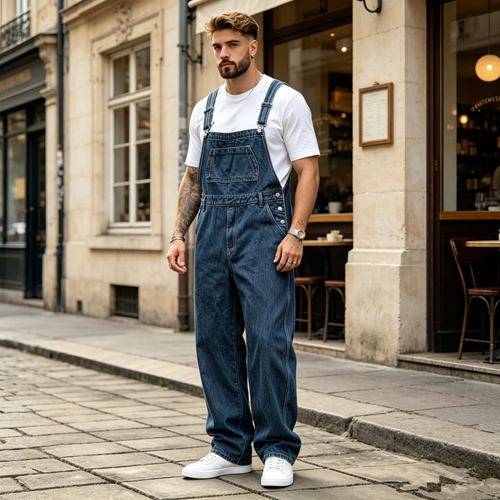Herren Lässige Jeanslatzhose Echoarchiv