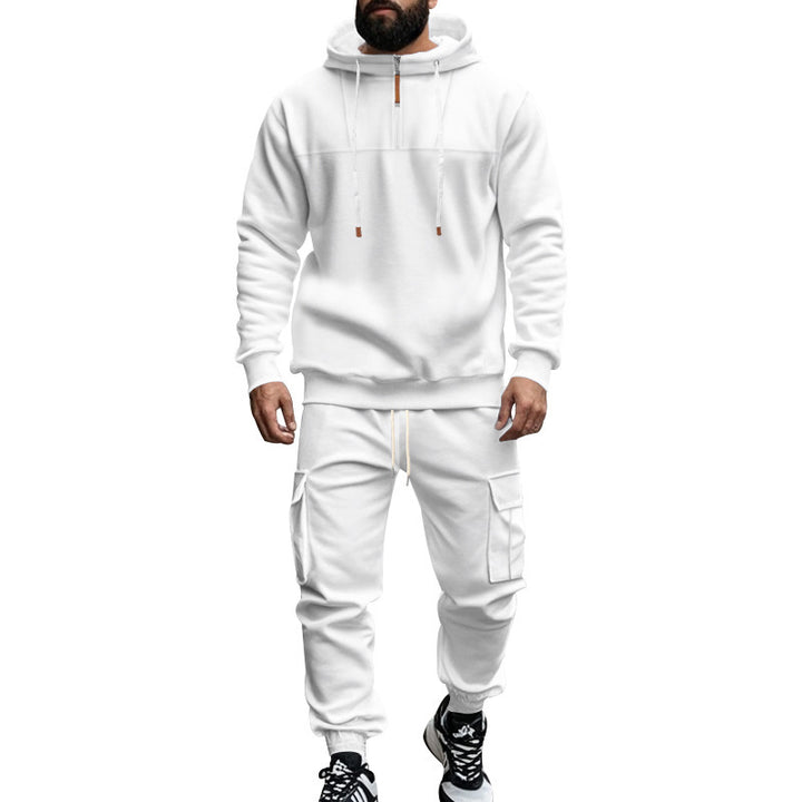 Herren sportlicher Hoodie und Cargo-Trainingshose Set Echoarchiv