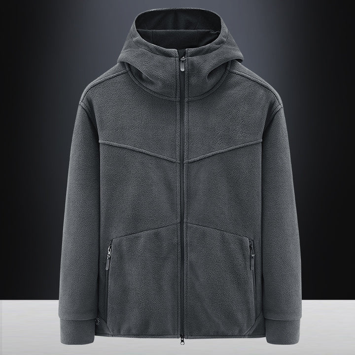Herren Fleecejacke mit ergonomischer Passform und praktischen Reißverschlusstaschen Echoarchiv