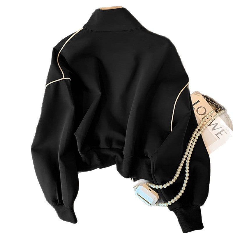 Damen Modische Cropped-Jacke mit Taschen Echo Archiv