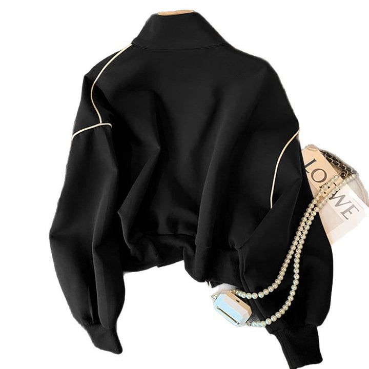 Damen Modische Cropped-Jacke mit Taschen Echo Archiv