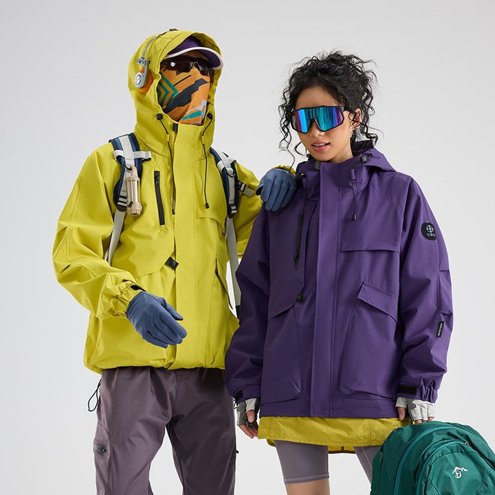 Herren Multifunktionale Wetterfeste Hybridjacke mit Mesh-Belüftung verdecktem Reißverschluss & Utility‑Taschen Echo Archiv