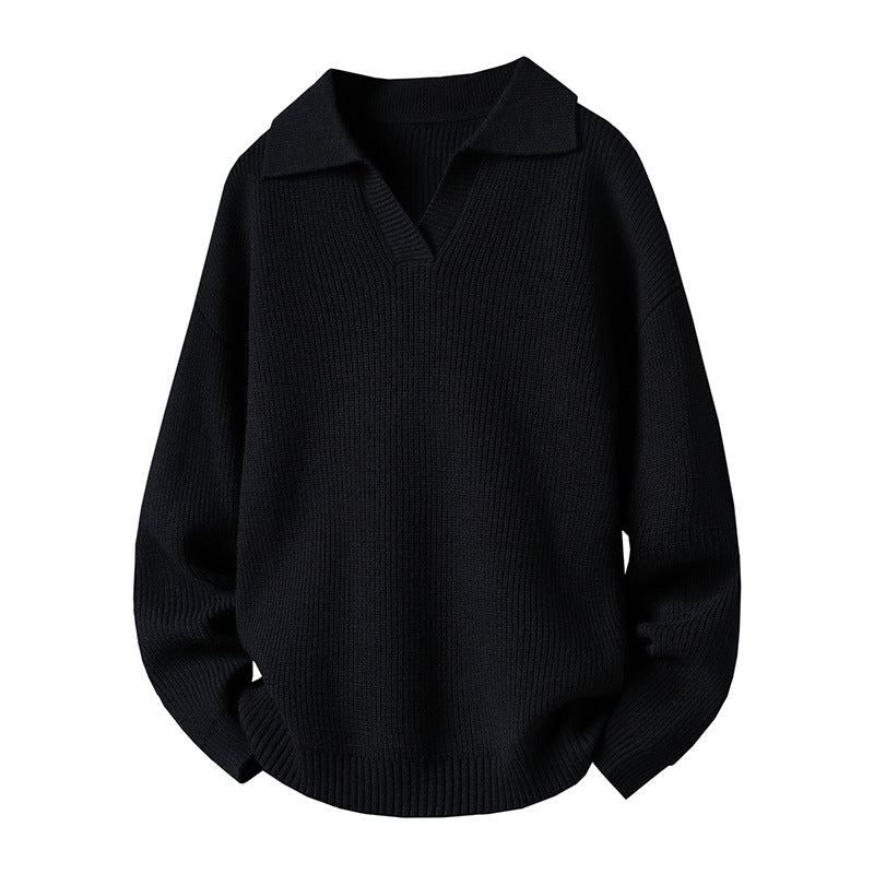 Damen Oversized Pullover mit Kragen Echoarchiv