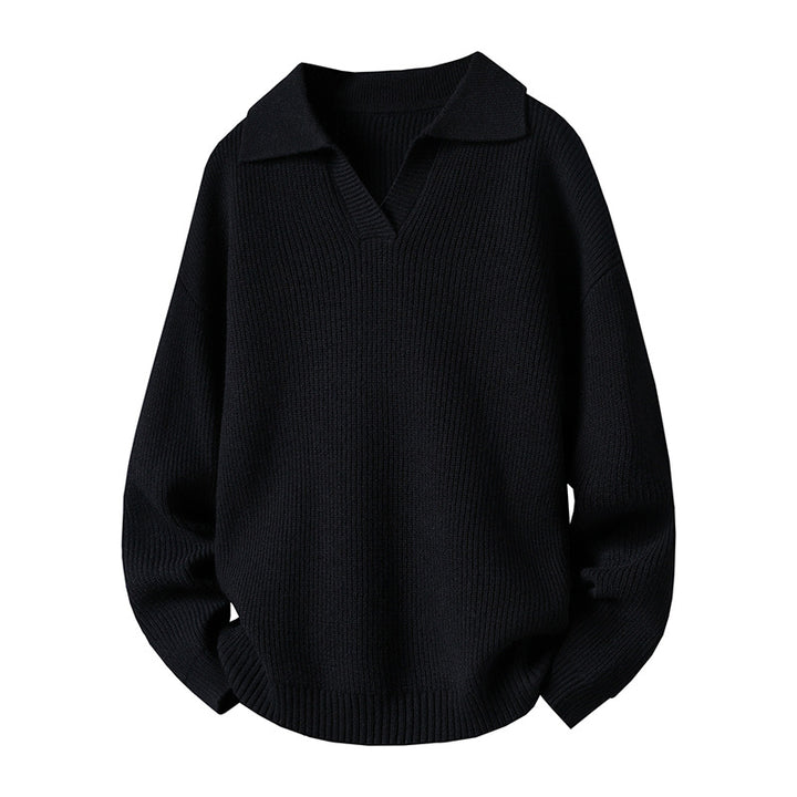Damen Oversized Pullover mit Kragen Echoarchiv