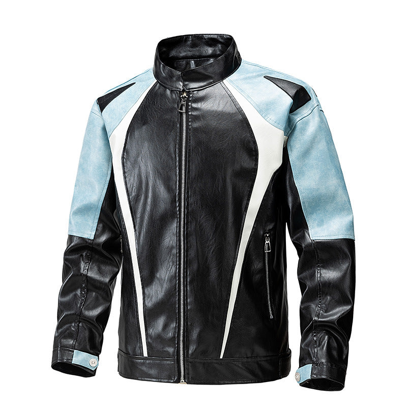 Herren modische Motorradjacke mit ergonomischen Nähten und Sicherheitsdetails Echoarchiv