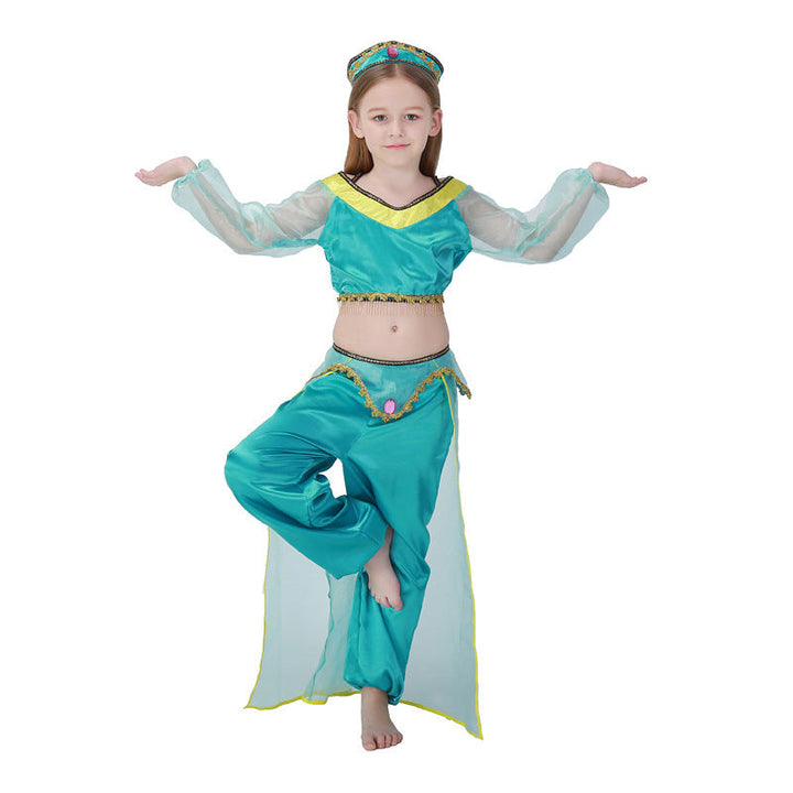 Mädchen Prinzessinnenkostüm im orientalischen Stil mit glitzernden Details Echo Archiv