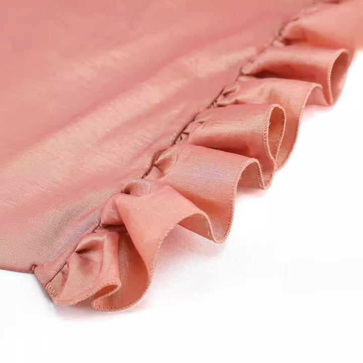 Damen elegante Schnitt Hose mit Rüschendetails Echo Archiv