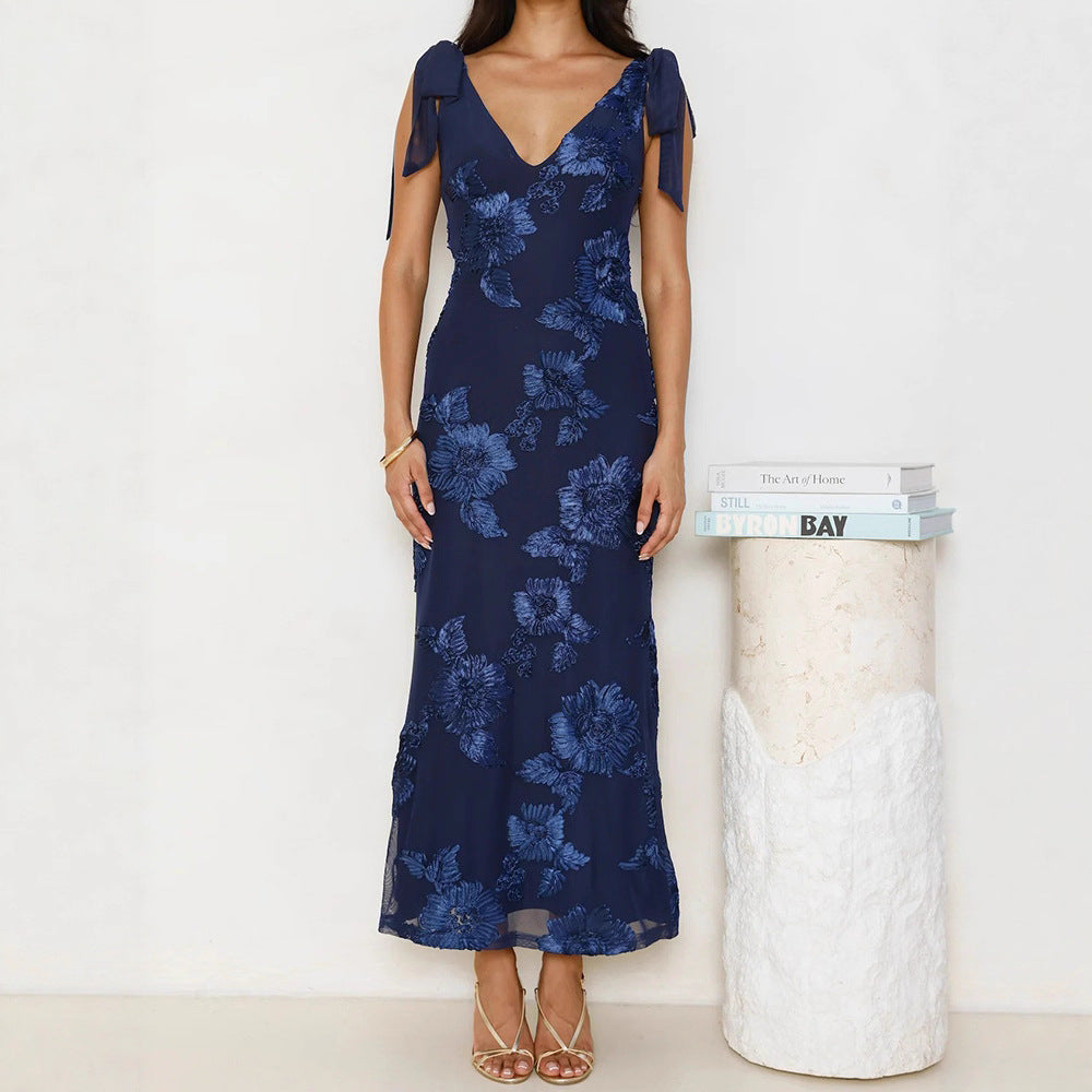 Damen Maxikleid mit floralem Spitzenmuster Echo Archiv