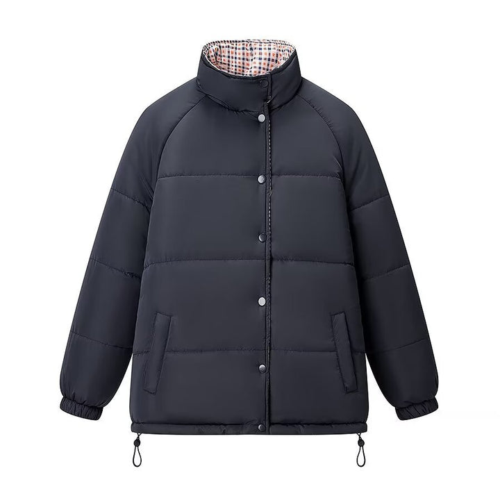 Damen Wattierte Steppjacke mit Stehkragen, Raglanärmeln und verstellbarem Saum Echo Archiv