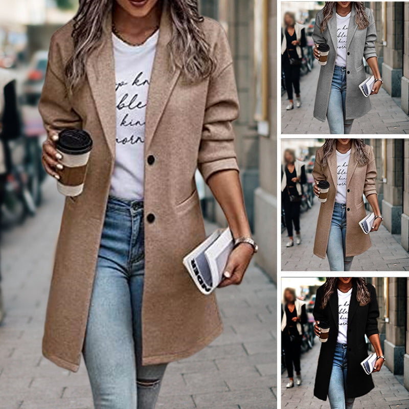 Damen eleganter Langblazer Echoarchiv