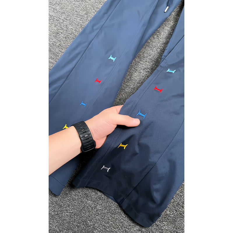 Damen Sportliche Freizeithosen mit elastischem Bund und buntem Detail Echo Archiv