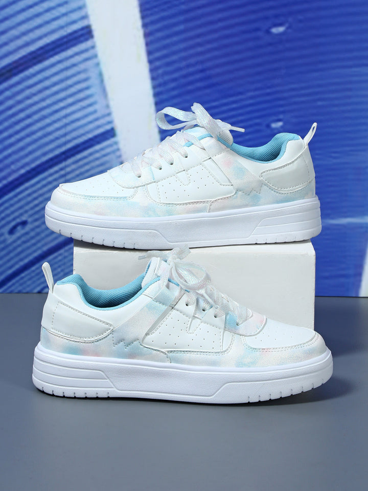 Echoarchiv | Pastellfarbene Colorblock-Sneaker mit Chunky-Sohle für Frauen