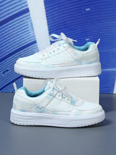 Echoarchiv | Pastellfarbene Colorblock-Sneaker mit Chunky-Sohle für Frauen