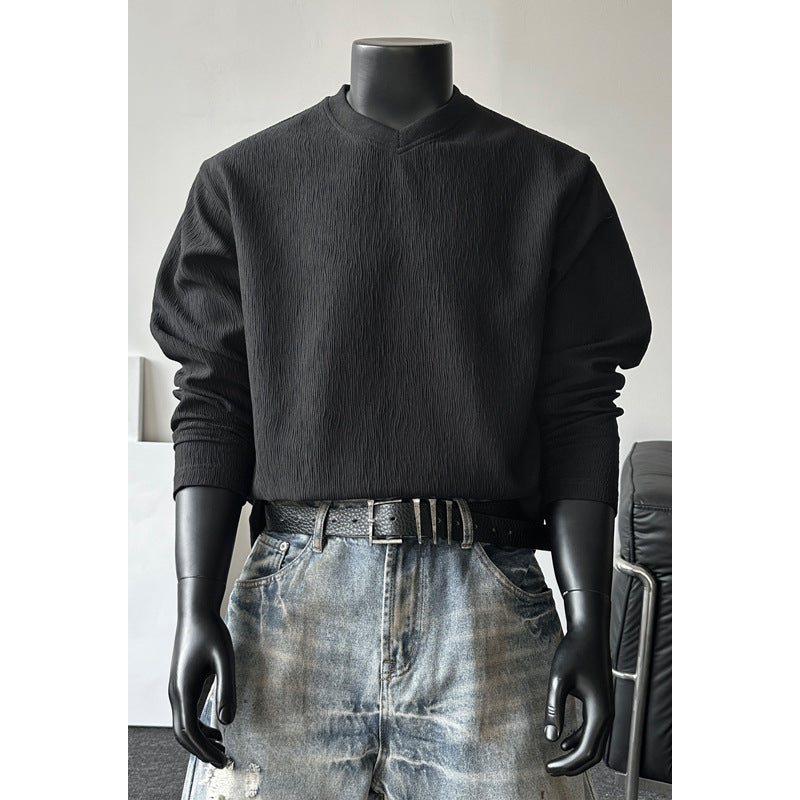 Damen Lässiger Strickpullover mit V-Ausschnitt Echo Archiv