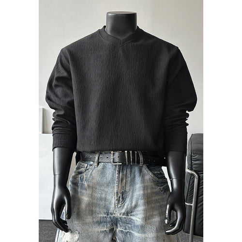Damen Lässiger Strickpullover mit V-Ausschnitt Echo Archiv