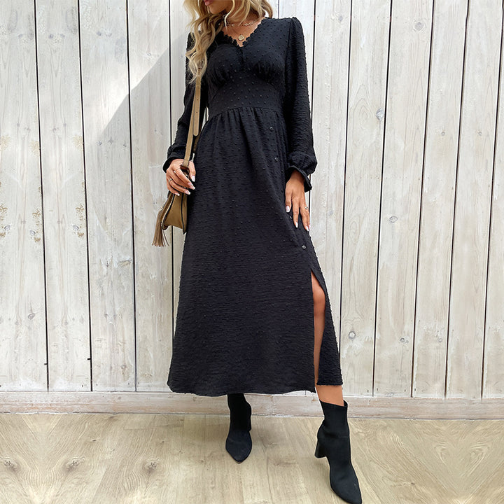 Damen Fließendes Maxikleid mit asymmetrischem Saum und Raffungen Echo Archiv