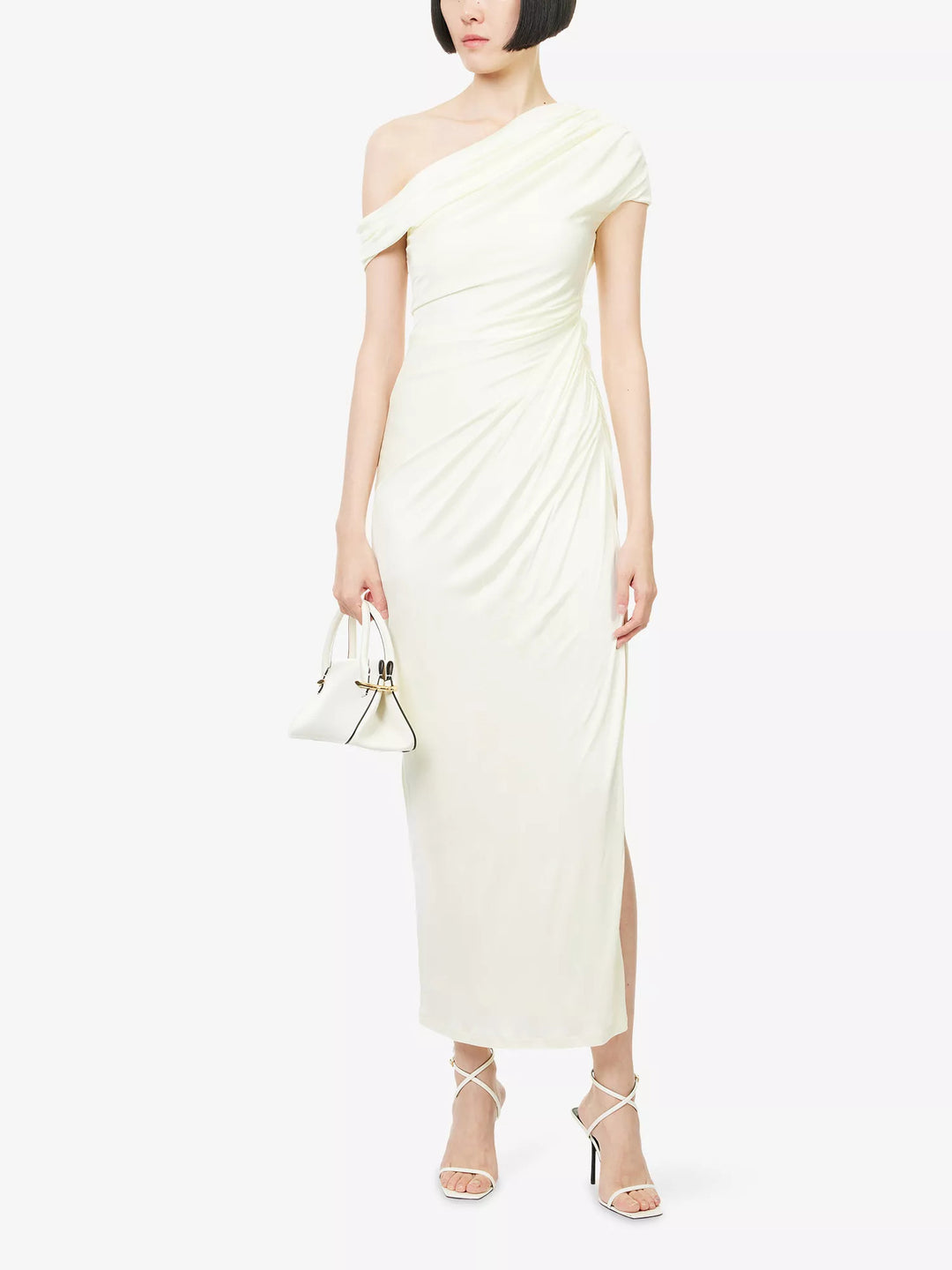 Damen Wickelkleid mit asymmetrischem Oberteil und eleganten Drapierungen Echo Archiv