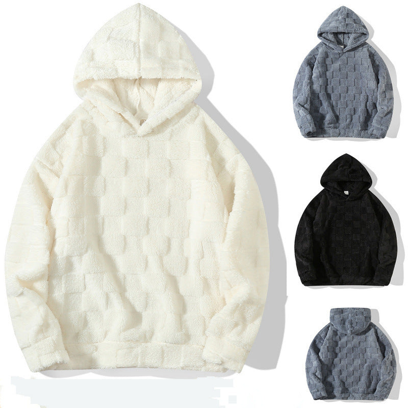 Herren gemütlicher Fleece-Hoodie mit strukturierter Oberfläche Echoarchiv