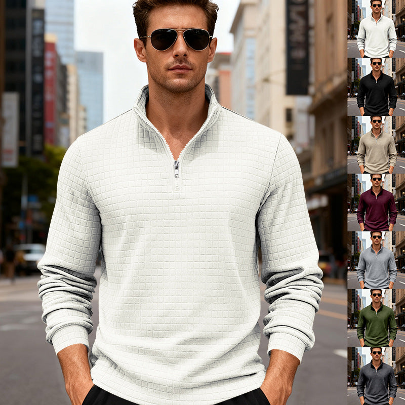 Herren Sportlicher Pullover mit Reißverschluss Echoarchiv