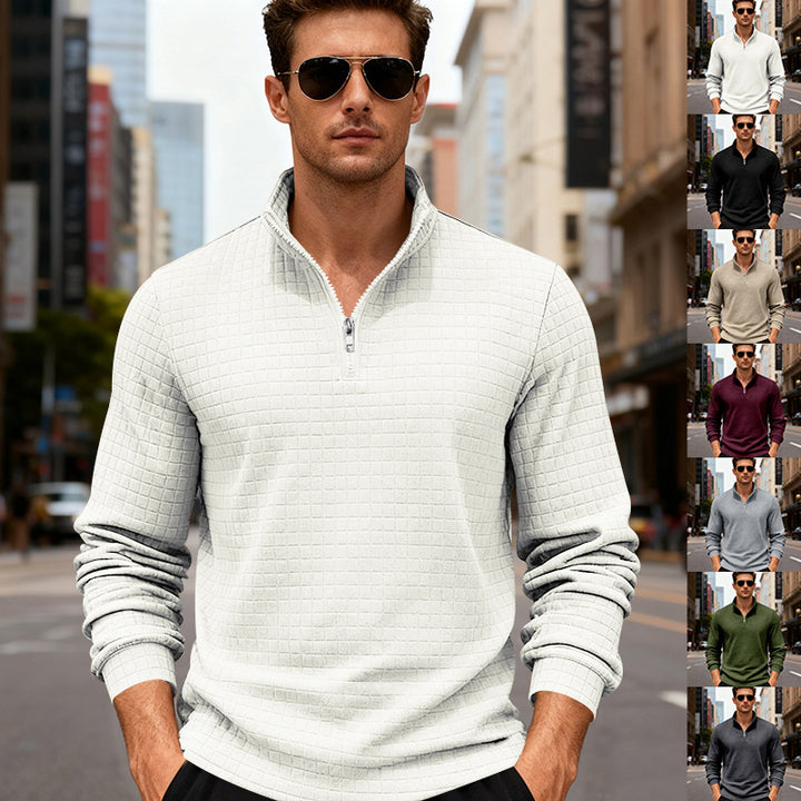 Herren Sportlicher Pullover mit Reißverschluss Echoarchiv