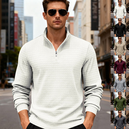 Herren Sportlicher Pullover mit Reißverschluss Echoarchiv