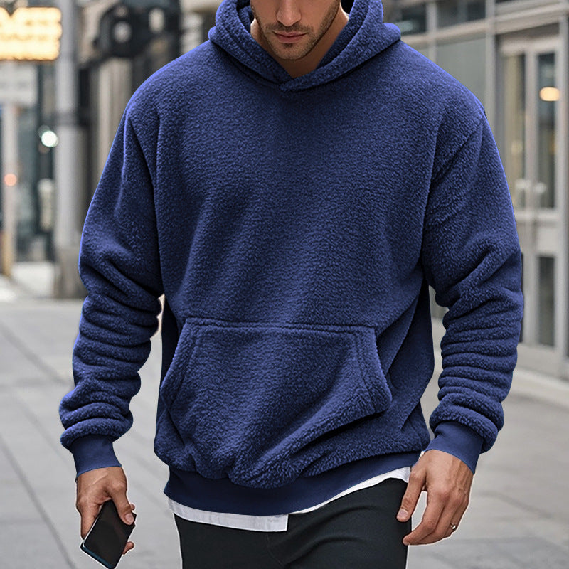 Herren Fleece-Hoodie mit einzigartiger Struktur Echoarchiv