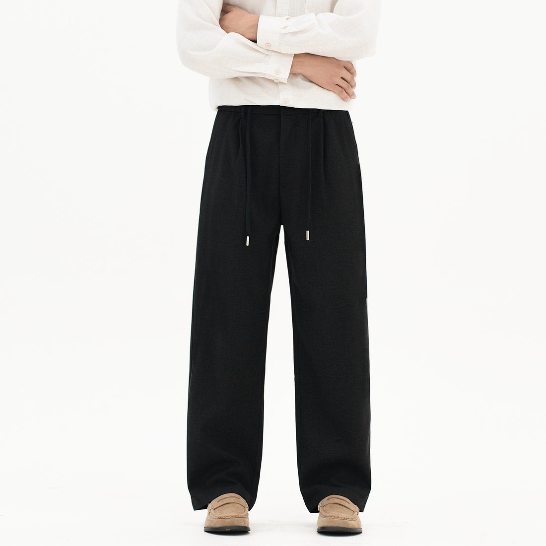 Damen weite Jersey-Loungehose mit elastischem Komfortbund und Tunnelzug Echo Archiv