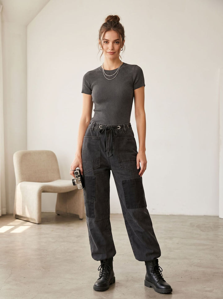 Damen nan oversized Strickpullover mit Rundhalsausschnitt und entspannter Silhouette Echo Archiv