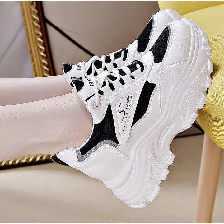 Damen High-Top Sneakers mit trendigem Chunky-Design und atmungsaktiver Obermaterialkombination Echo Archiv