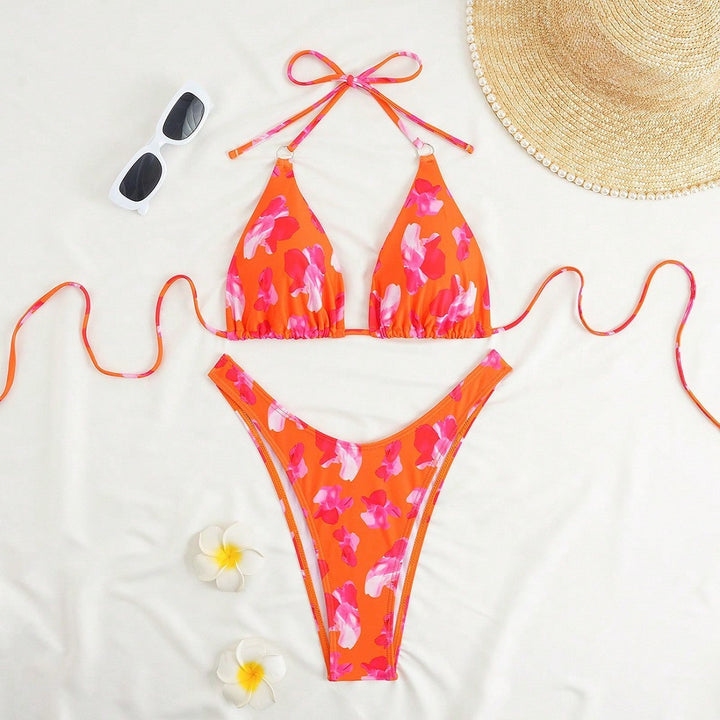 Damen Triangel-Bikini-Set mit floralem Design Echo Archiv