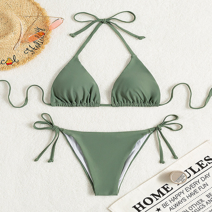 Damen Triangel-Bikini mit verstellbaren Schärpen Echo Archiv