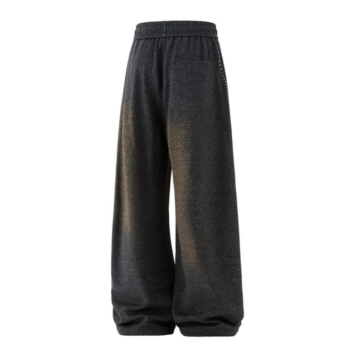 Damen Weite Lounge‑Hose aus Sweatstoff mit Kordelzug, Ziernähten und elastischem Bund Echoarchiv