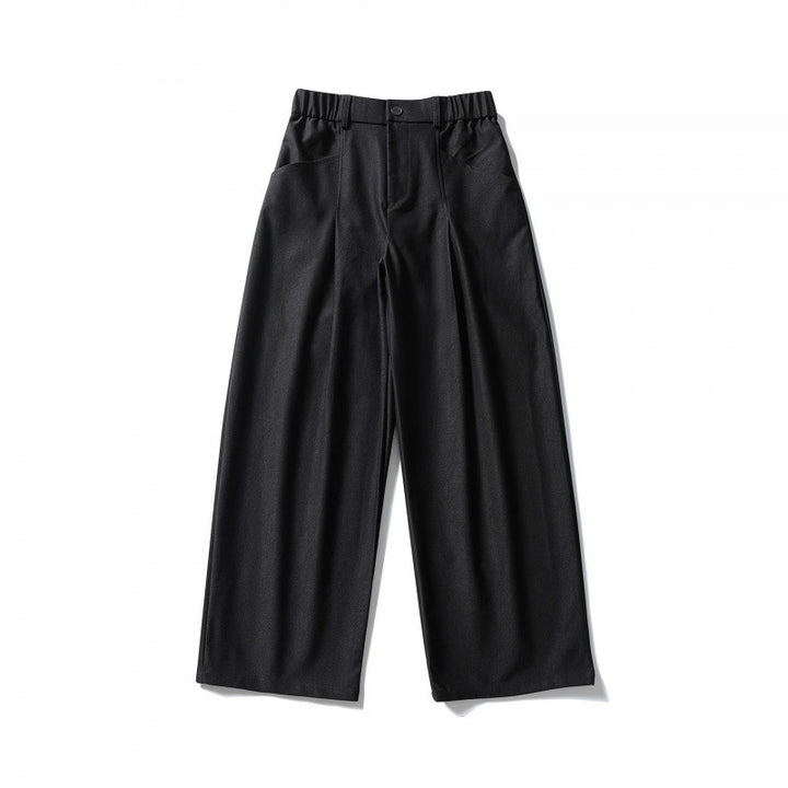 Damen Hochtaillierte Culotte‑Hose mit elastischem Rückenteil, soften Twill und dekorativen Vorderfalten Echo Archiv