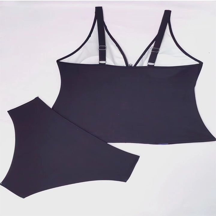 Damen Badeoberteil mit floralem Reißverschluss und passendem Slip Echo Archiv