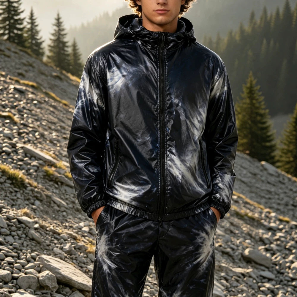 Herren Sportliche Windjacke mit modernen Farbakzenten – Taviero