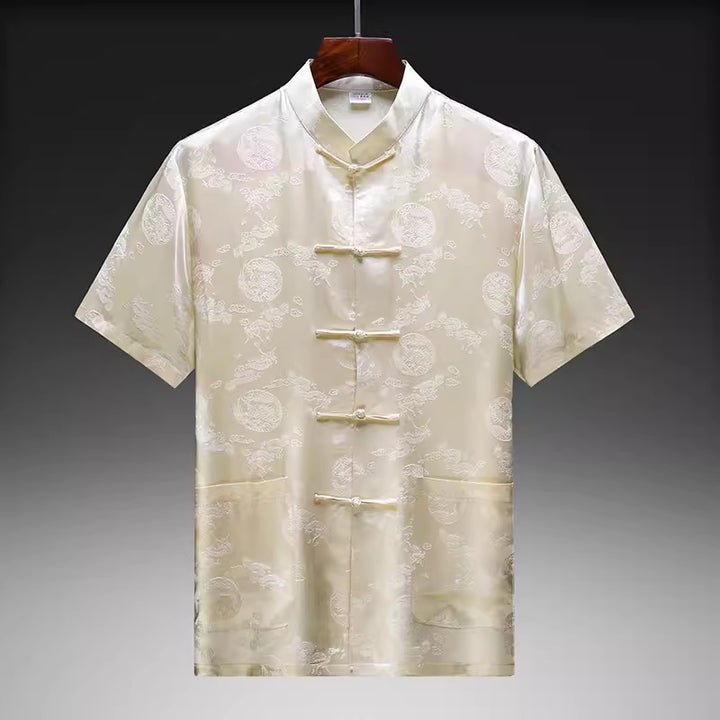 Herren traditionelle chinesische Seidenjacke Echoarchiv