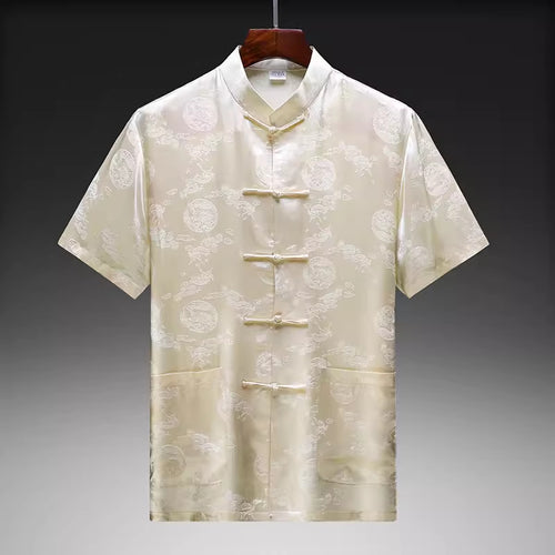 Herren traditionelle chinesische Seidenjacke Echoarchiv