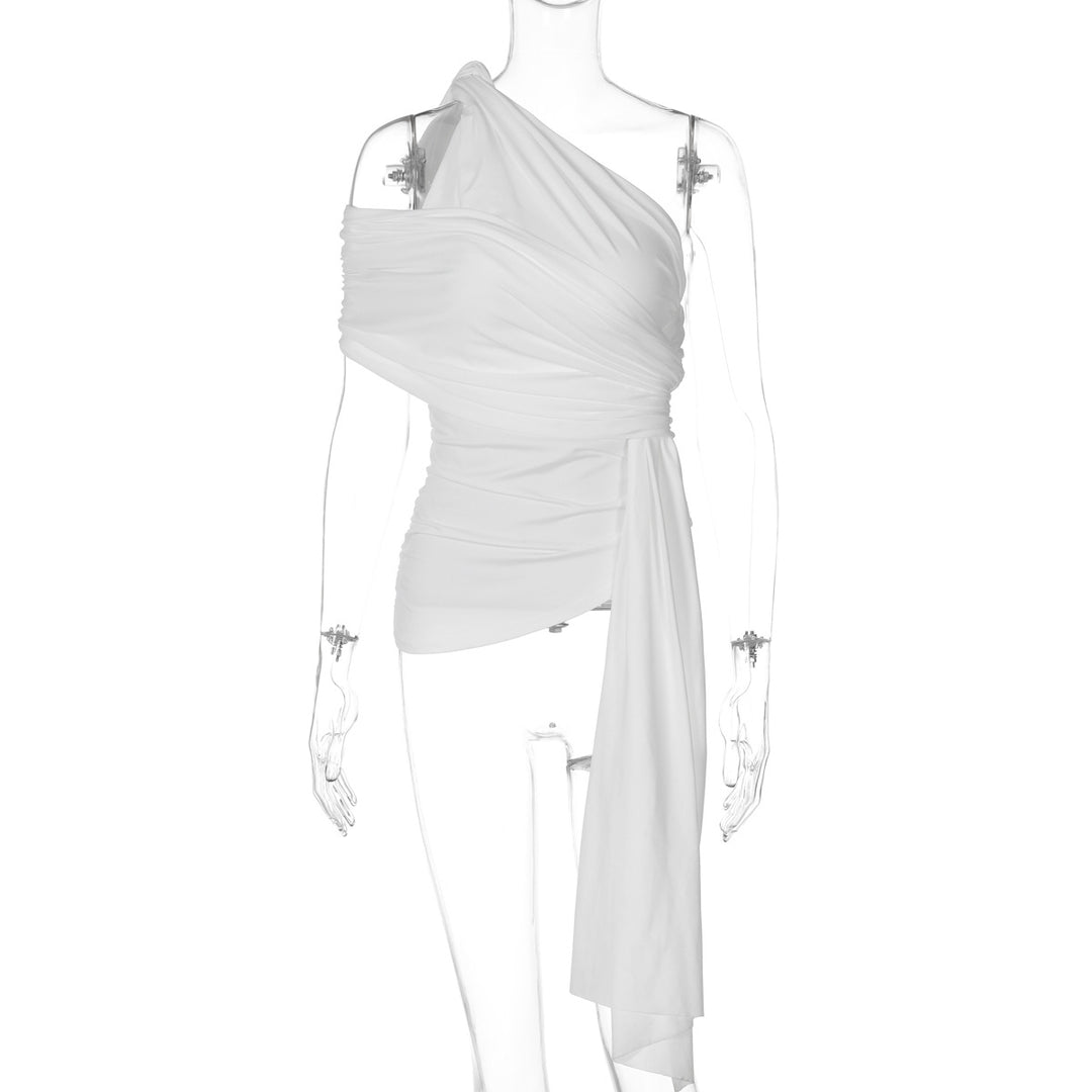 Damen Elegantes Wickeloberteil mit asymmetrischem Schnitt Echo Archiv