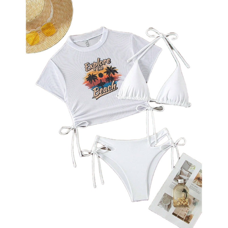 Damen Bikiniset mit modischem Crop-Top Echo Archiv
