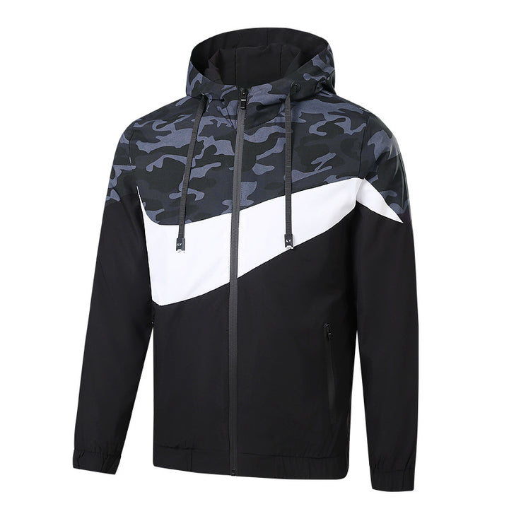 Herren Sportliche Übergangsjacke mit Camouflage-Design Echo Archiv