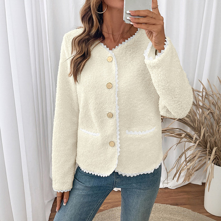 Damen Eleganter Cardigan mit Spitzenverzierungen Echo Archiv