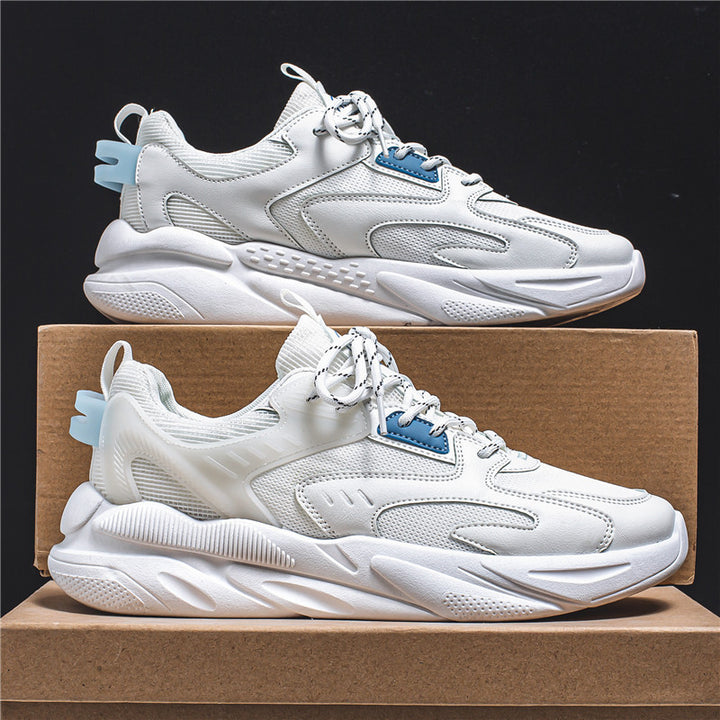 Herren Voluminöser Low-Top Sneaker mit sculpted Komfortsohle und Mesh‑Velours‑Overlays – Norré