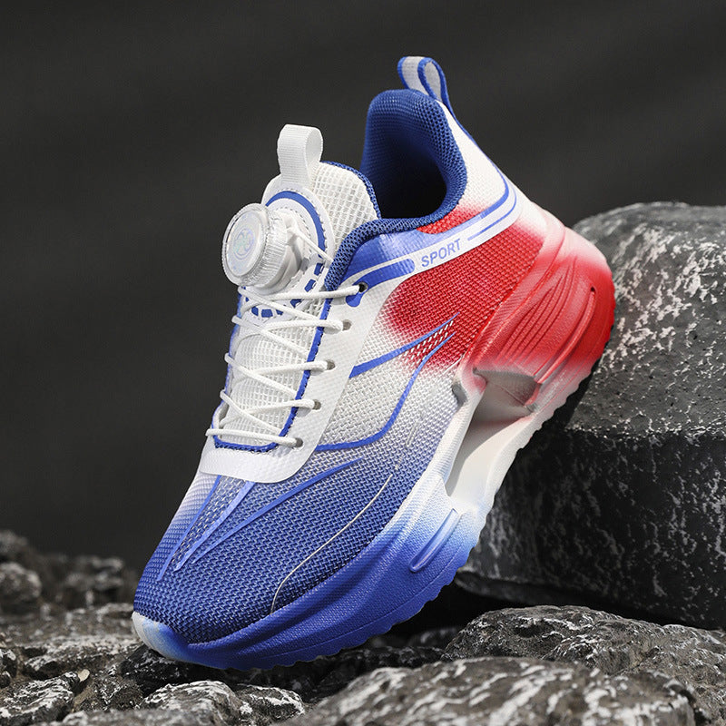 Damen Sportliche Mesh-Laufsneaker mit Drehverschluss und gedämpfter Plateausohle – Lioré
