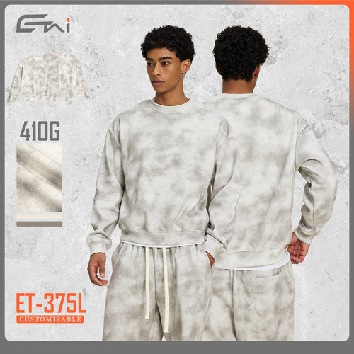 Unisex Oversize-Sweatshirt mit verwaschener Nebeloptik und Rundhalsausschnitt Echo Archiv