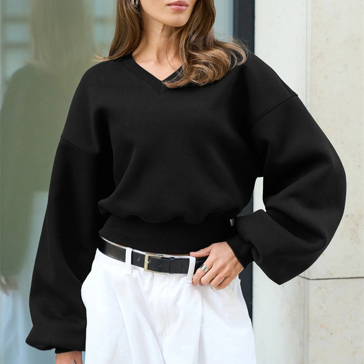 Damen Modischer Oversized Pullover Echo Archiv