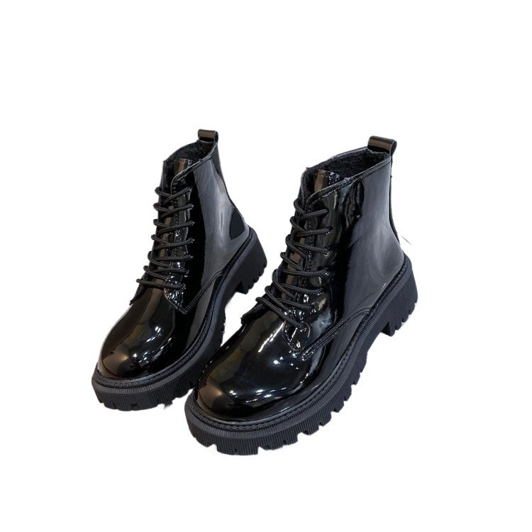 Damen Plateau-Schnürstiefelette mit robuster Profilsohle Echoarchiv